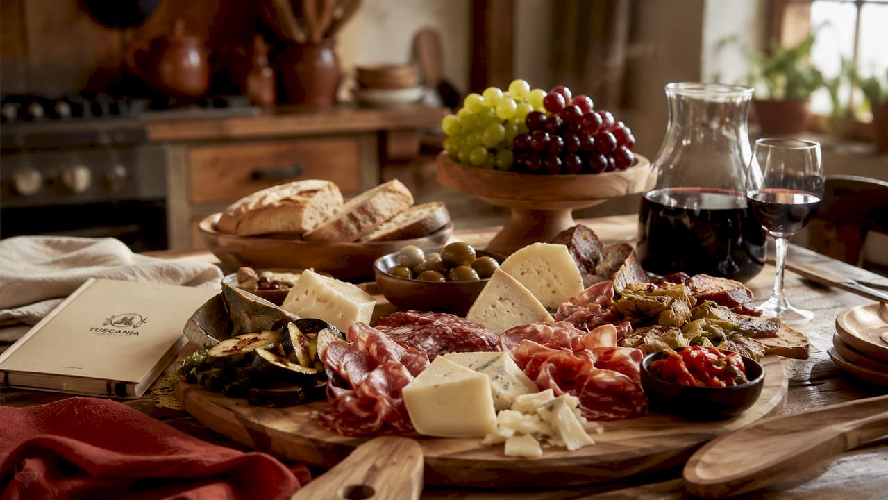 Selección clásica de antipastos italianos