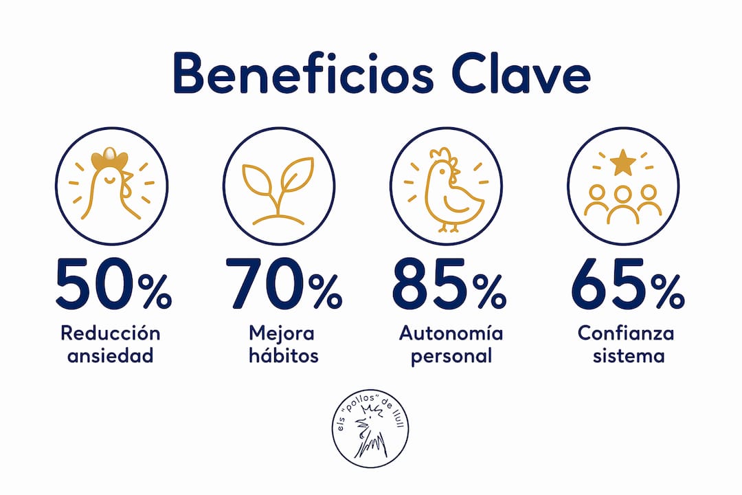 Infografía sobre los beneficios de contar con un acompañamiento saludable