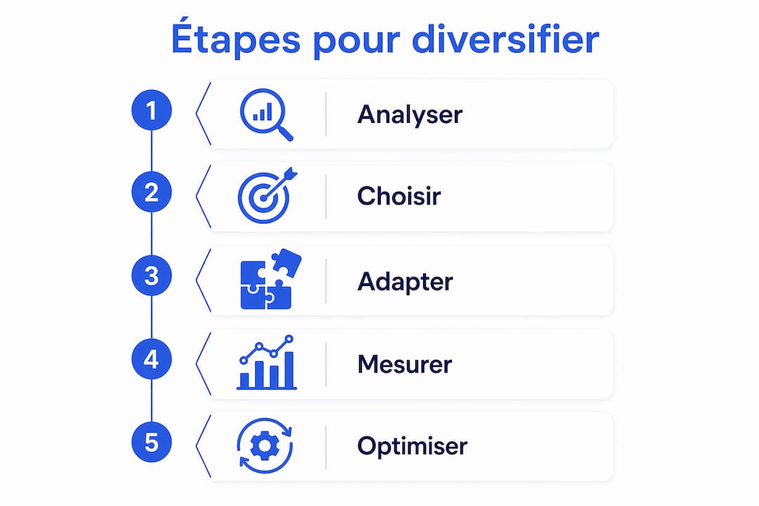 Infographie : les étapes clés pour diversifier sa présence sur les réseaux sociaux