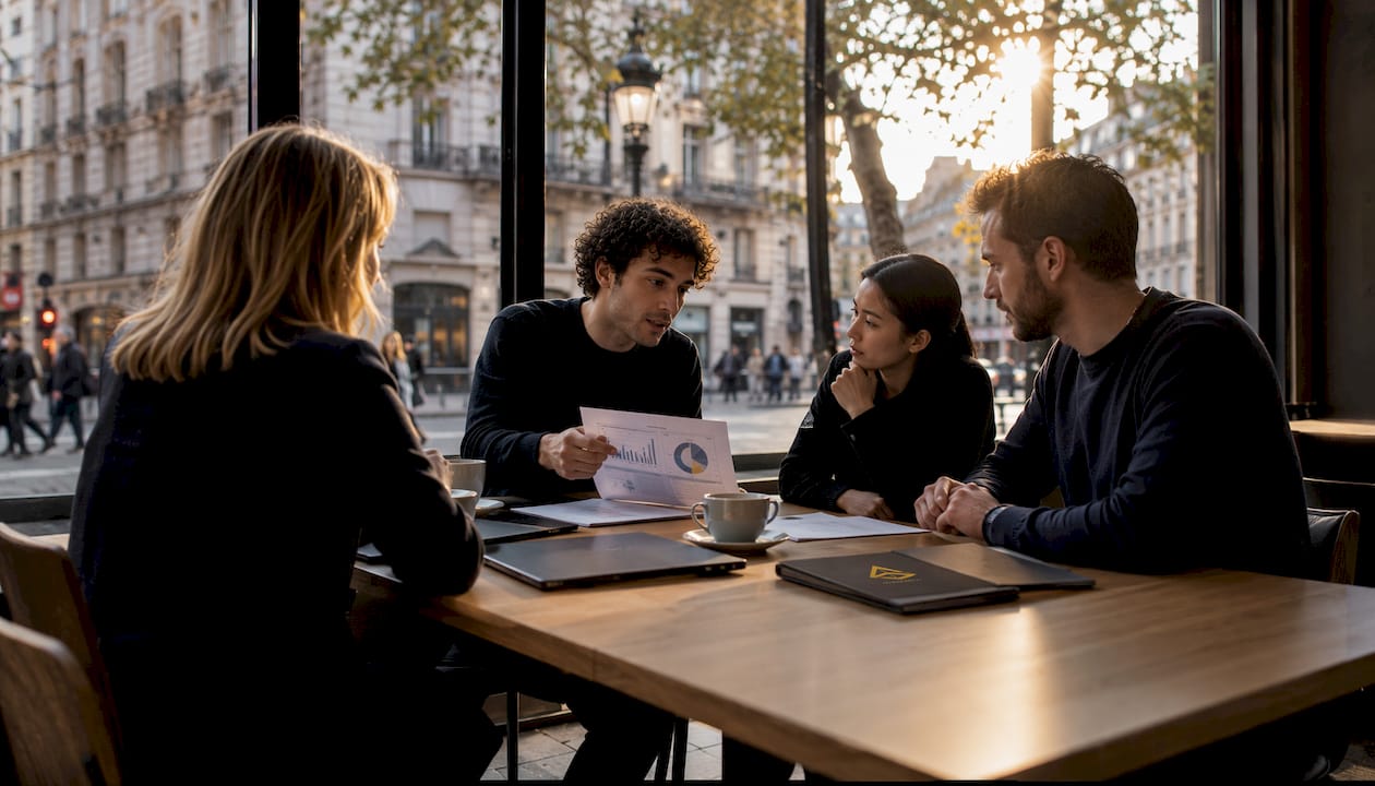 El equipo analiza estrategias de marketing enfocadas en Europa Central.