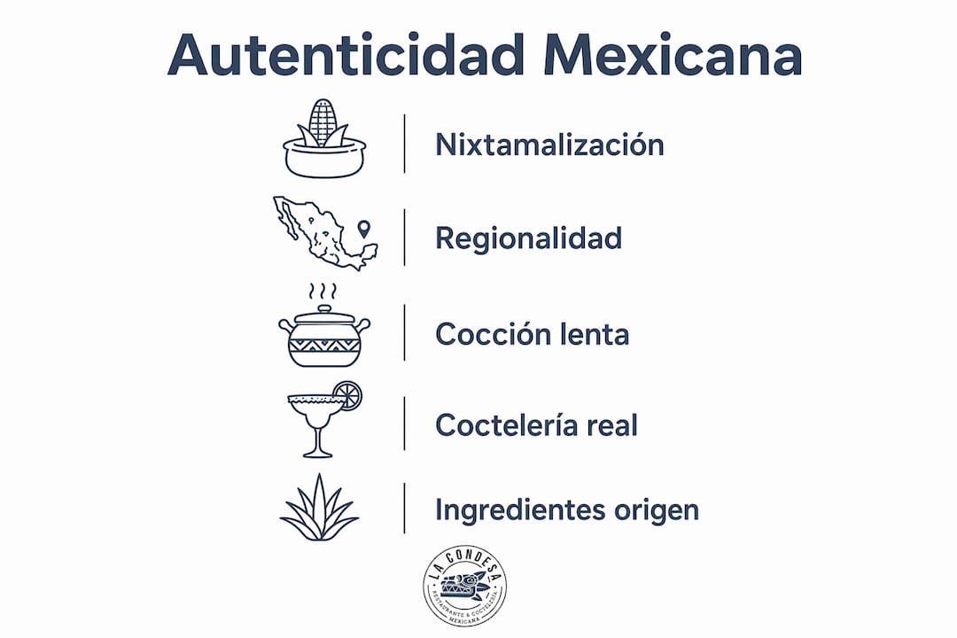 Infografía con los pasos clave para comprobar si algo realmente es mexicano