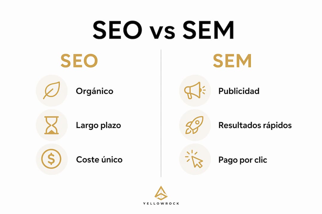 Infografía: ¿Qué beneficios aporta el SEO frente al SEM?