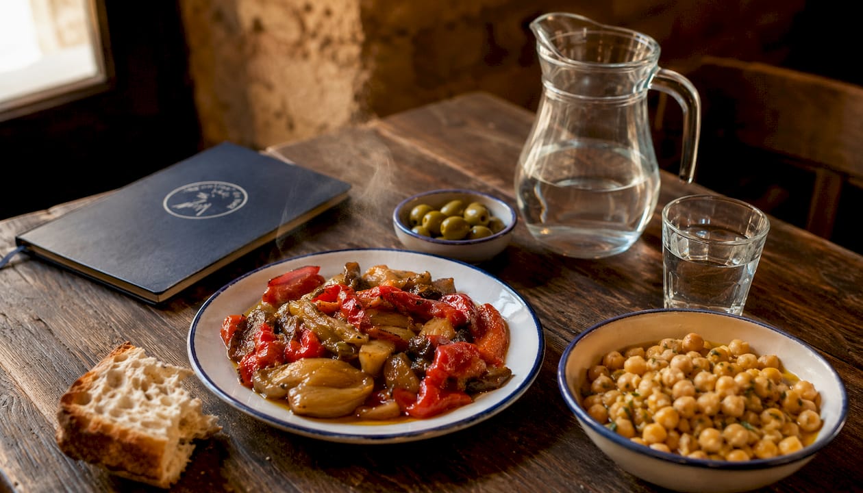 Una mesa repleta de platos típicos de la gastronomía centroeuropea