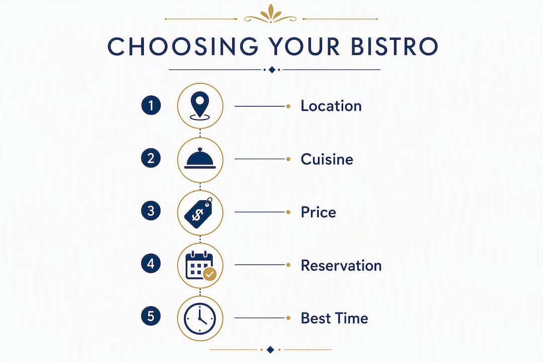 Infographic outlining how to choose a bistro alternative