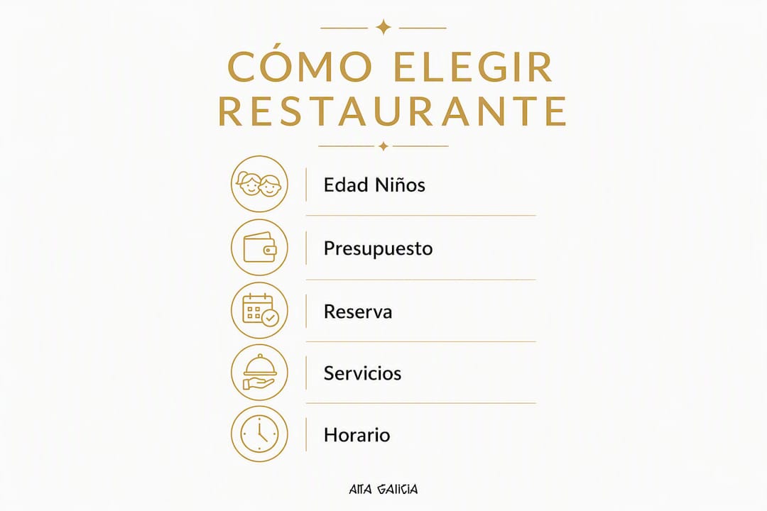 Infografía: Cómo escoger el mejor restaurante para una comida familiar el domingo
