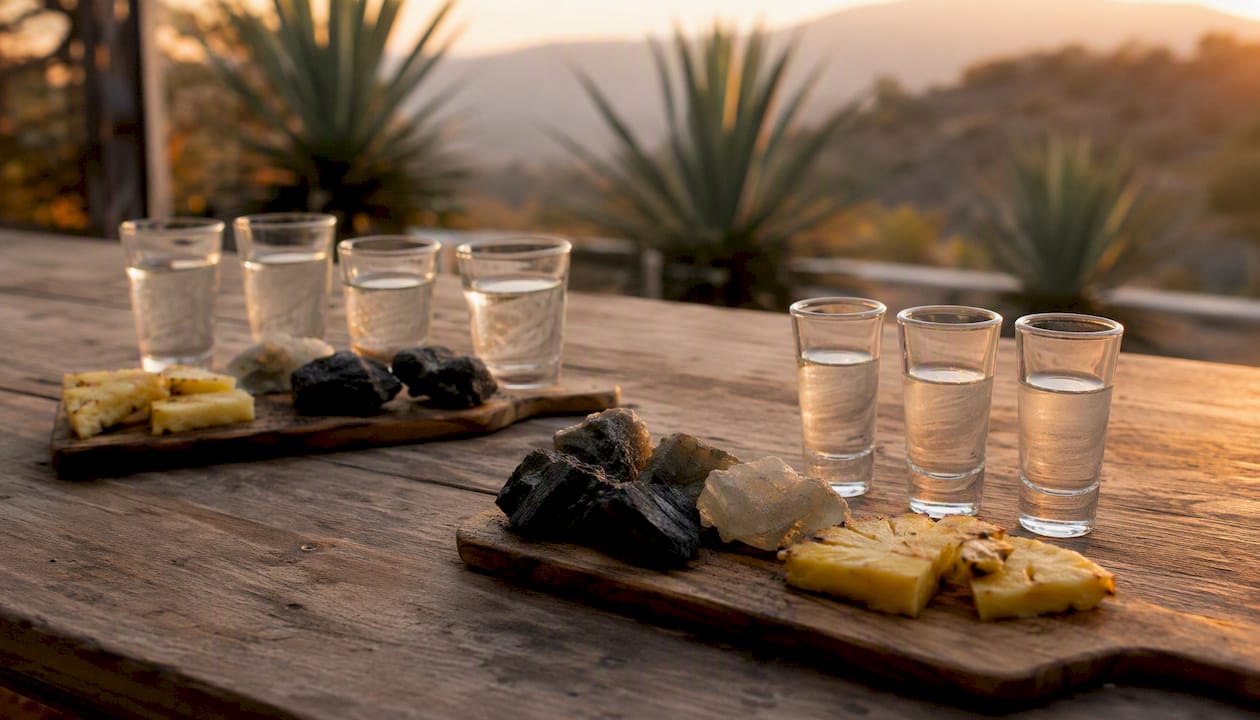 Copas de cata con matices de piña y toques de carbón