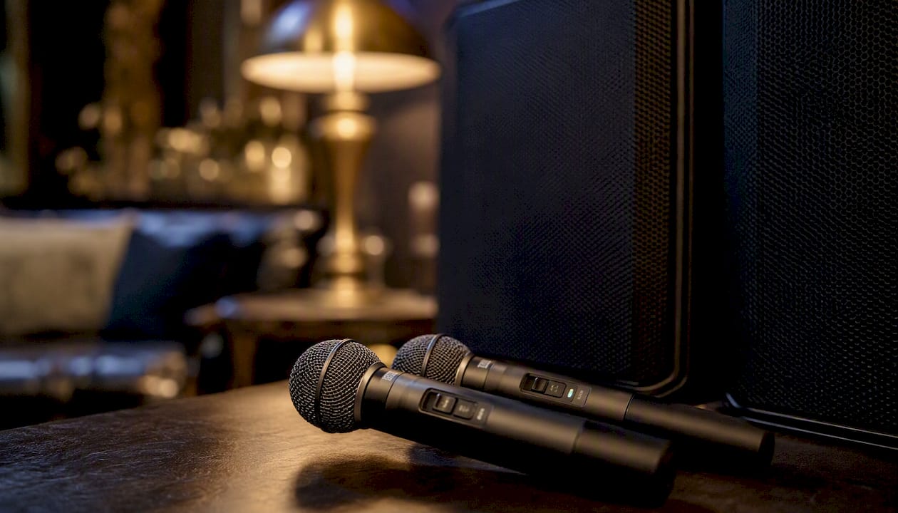 Micrófonos y altavoces inalámbricos ideales para montar tu propio karaoke