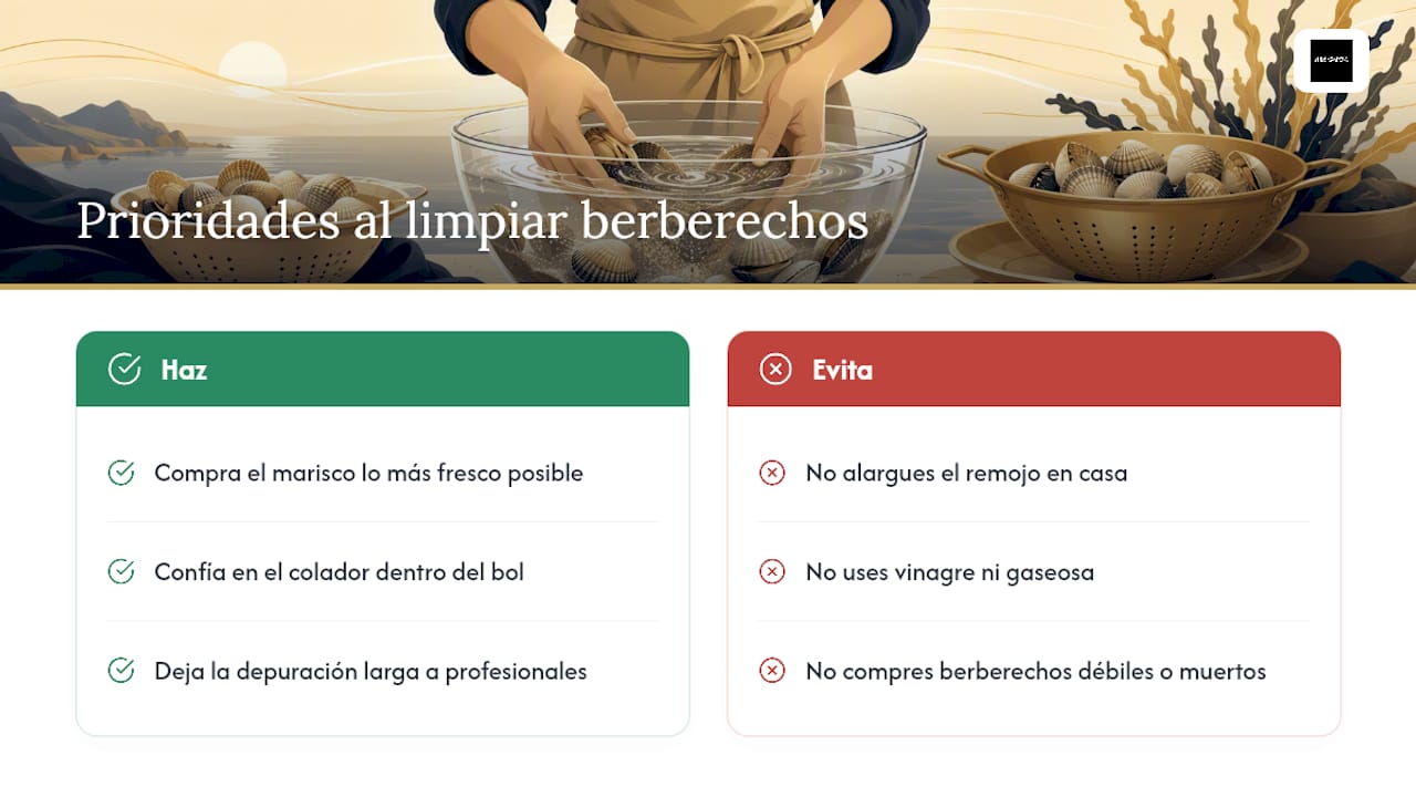 Lo que casi nadie te dice sobre limpiar berberechos — overview diagram
