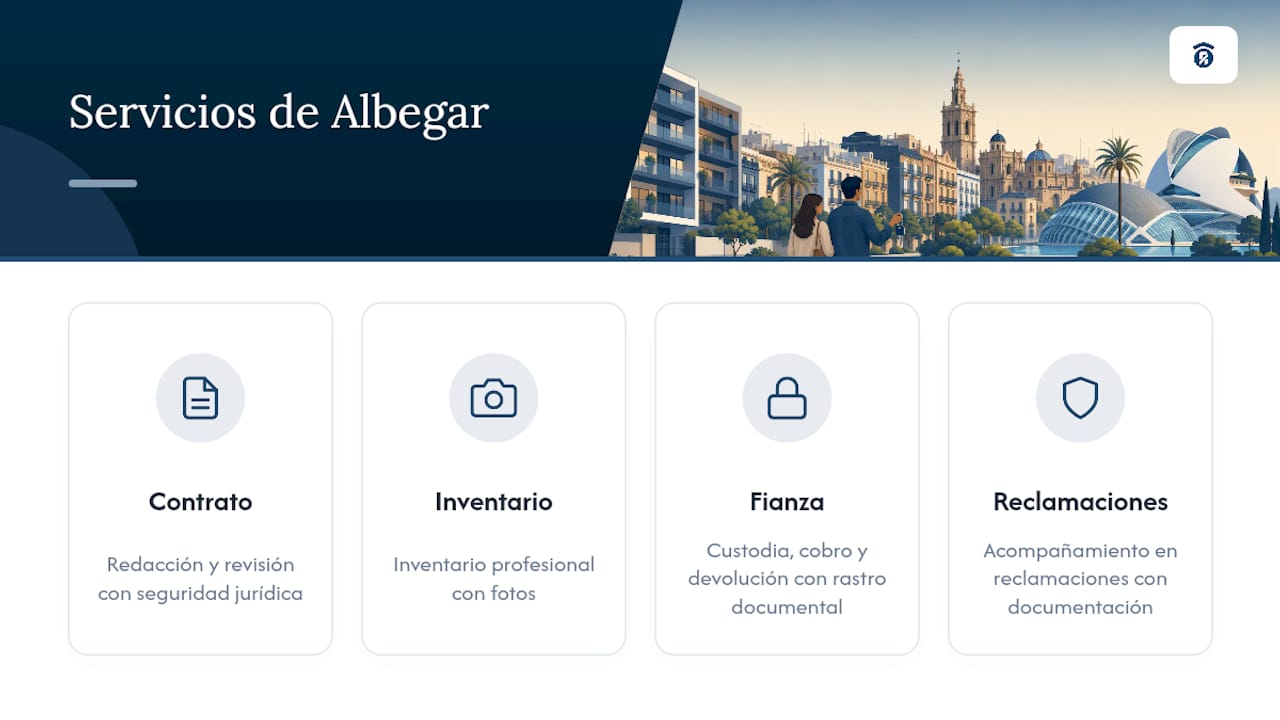 Cómo puede ayudar Albegar en la gestión del alquiler — overview diagram
