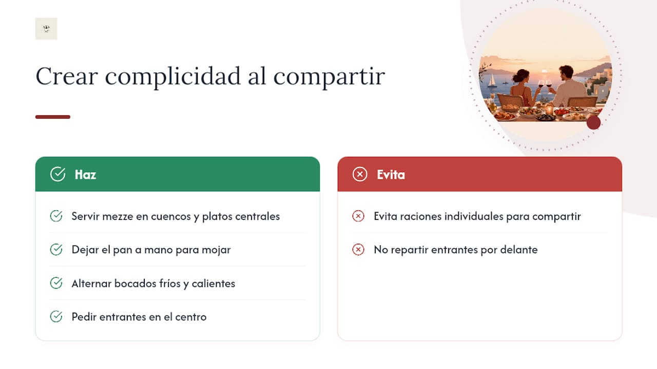 Consejos del chef para crear complicidad al compartir la mesa — overview diagram