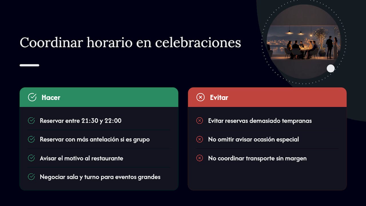 Cómo coordinar el horario con celebraciones y eventos especiales — overview diagram