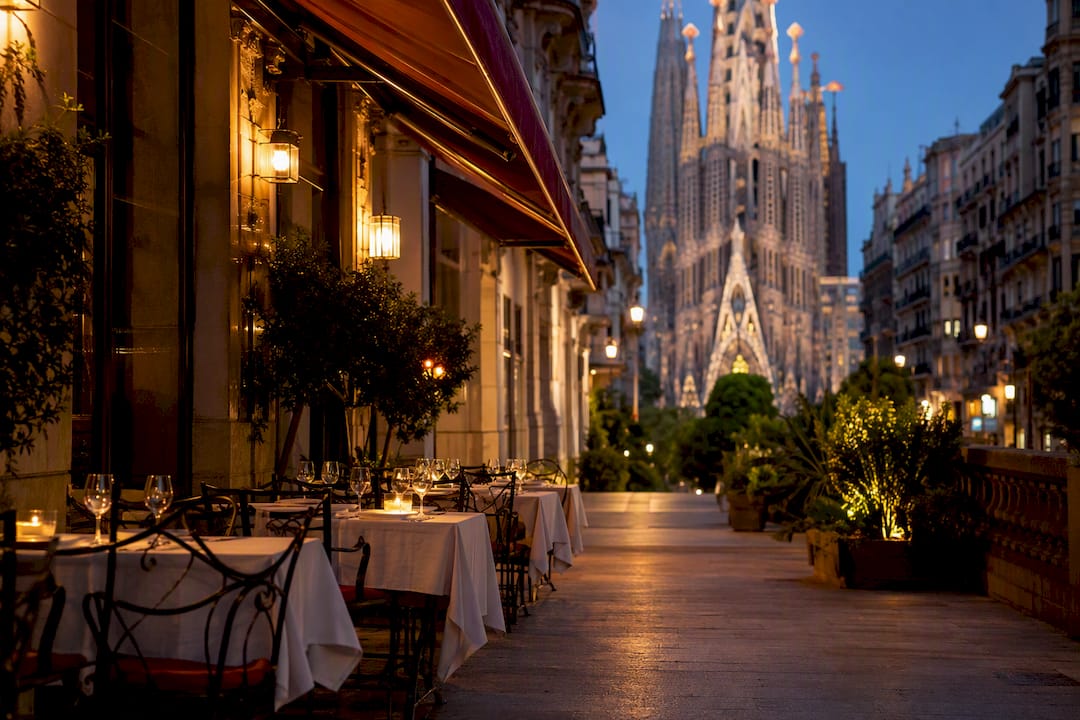 Terraza en el Eixample con vista a la Sagrada Familia