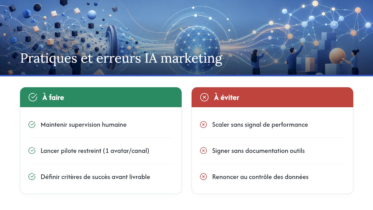Ce que les prestataires ne vous disent pas toujours sur l'IA marketing — overview diagram