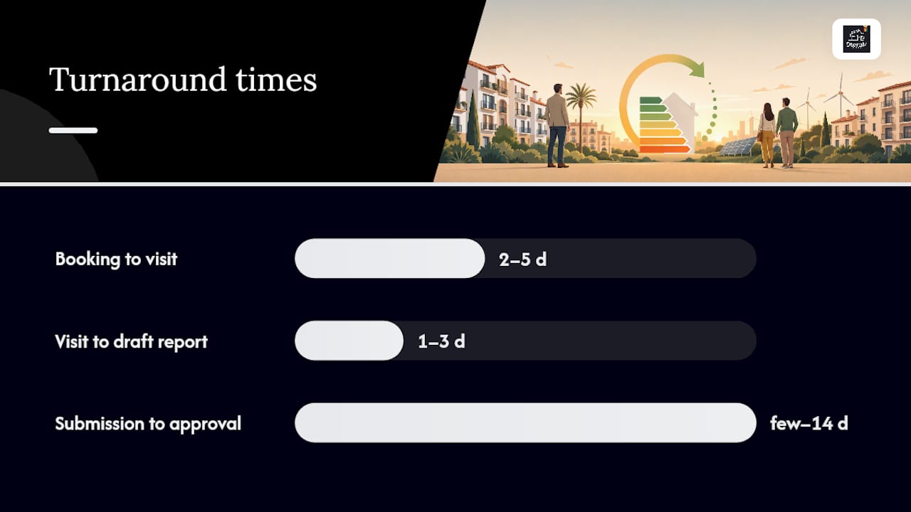 Steps for obtaining a Spanish rental energy certificate