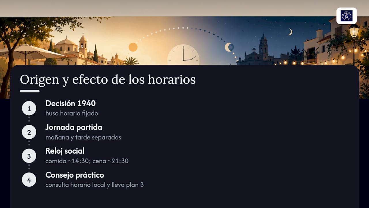 Cronología del origen de los horarios en España