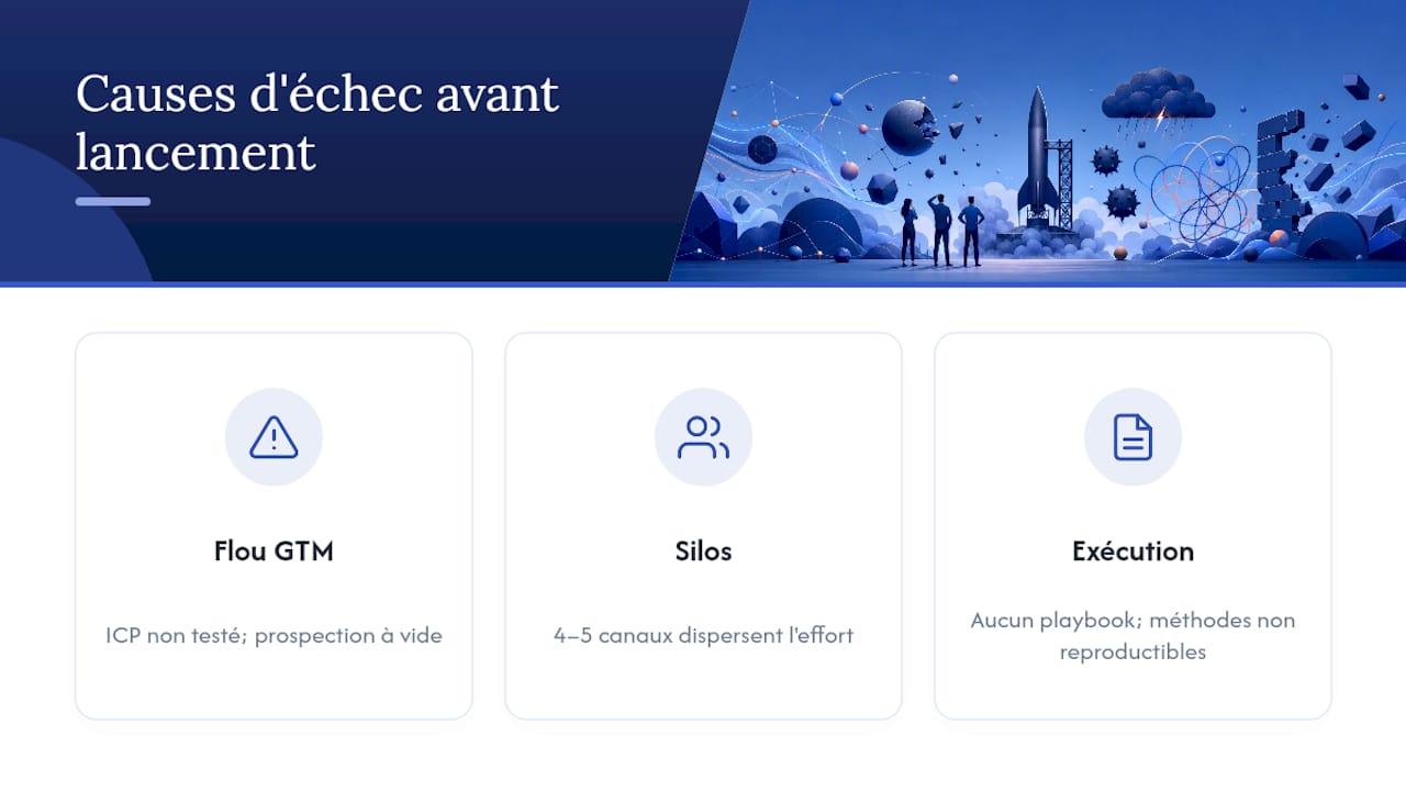 Trois raisons d’échec d’un lancement GTM