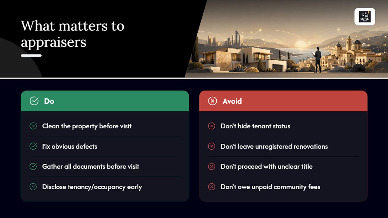 An Appraiser's Short List of What Actually Matters — overview diagram