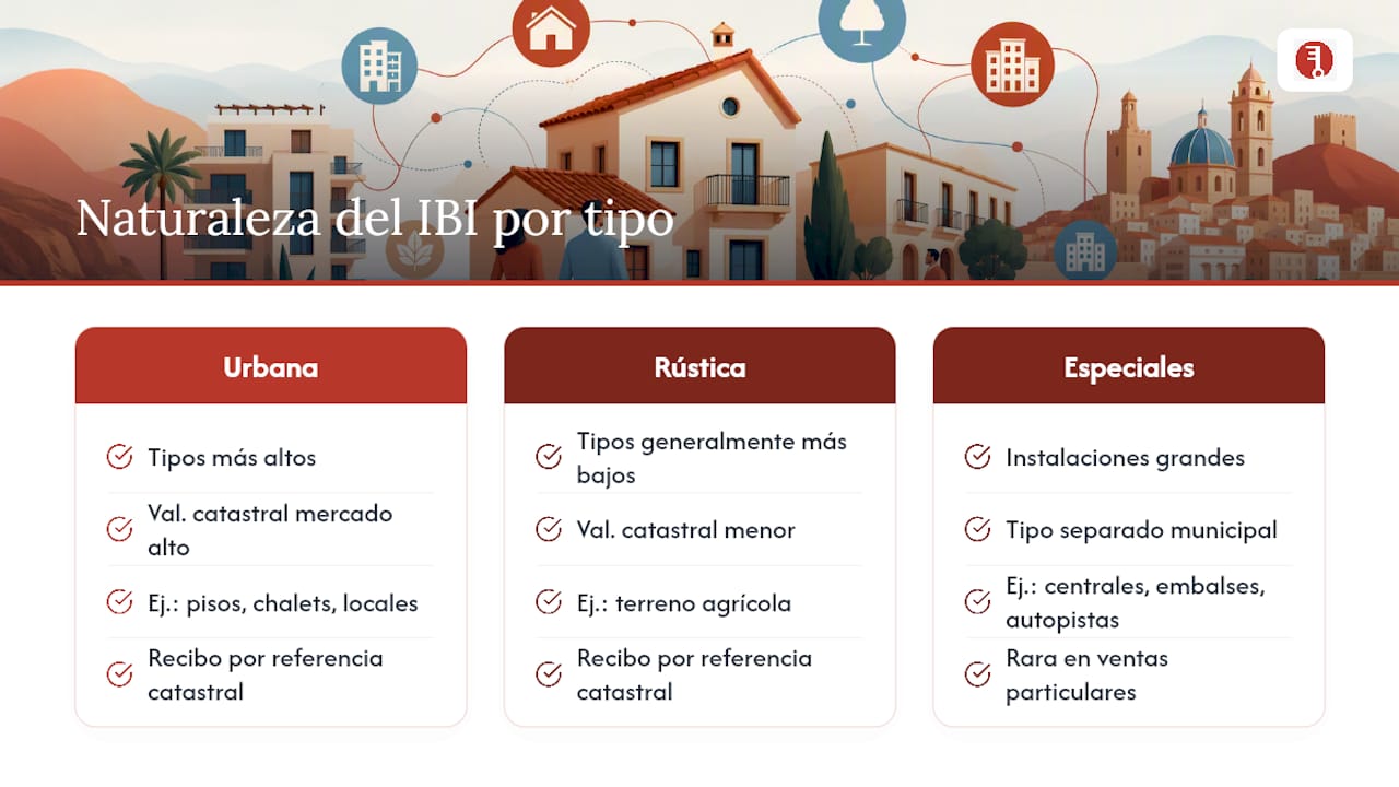 ¿El IBI es igual para una vivienda urbana que para una finca rústica? — overview diagram