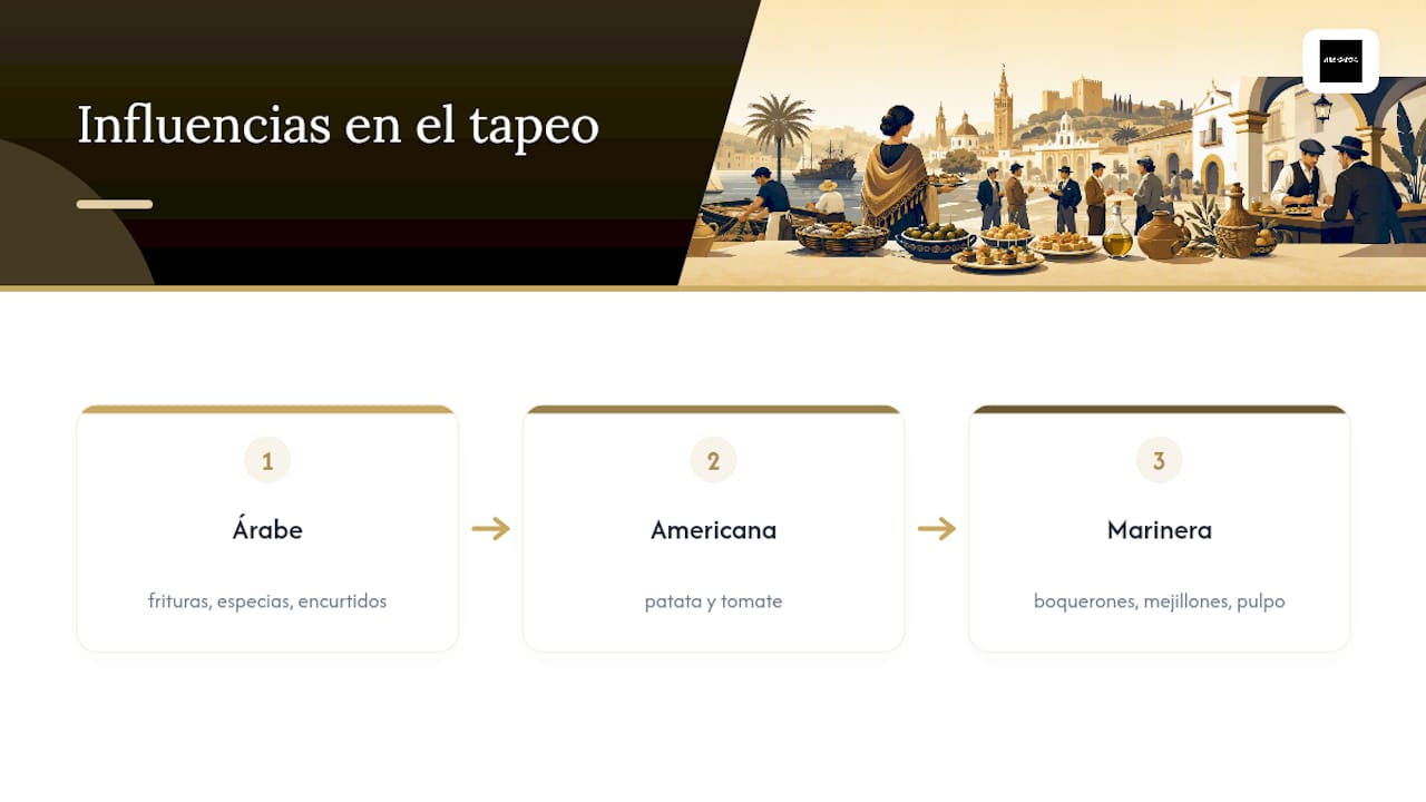 Tres influencias en la evolución de las tapas