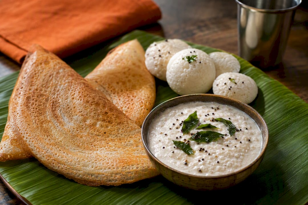 Chutney de coco para acompañar dosa e idli
