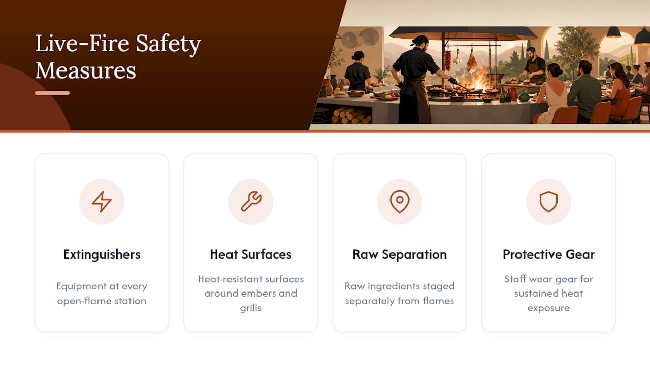 Four live-fire kitchen safety measures