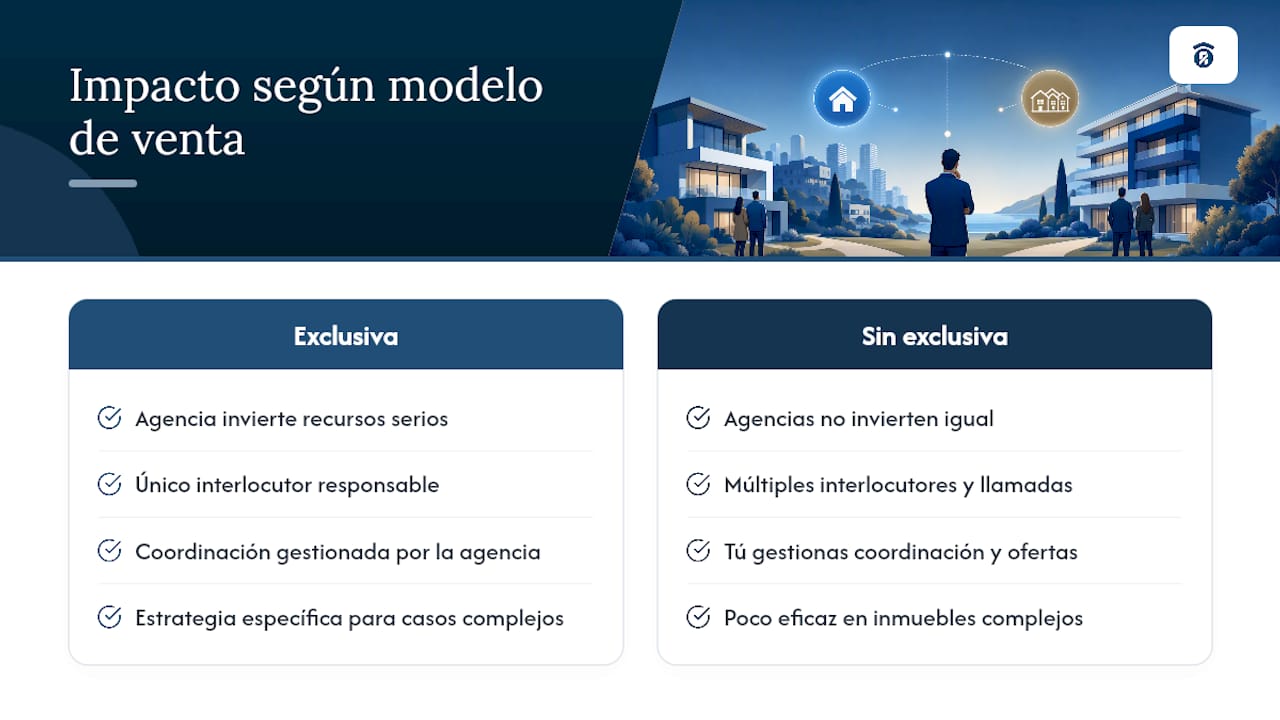 Comparación entre contrato exclusivo y no exclusivo