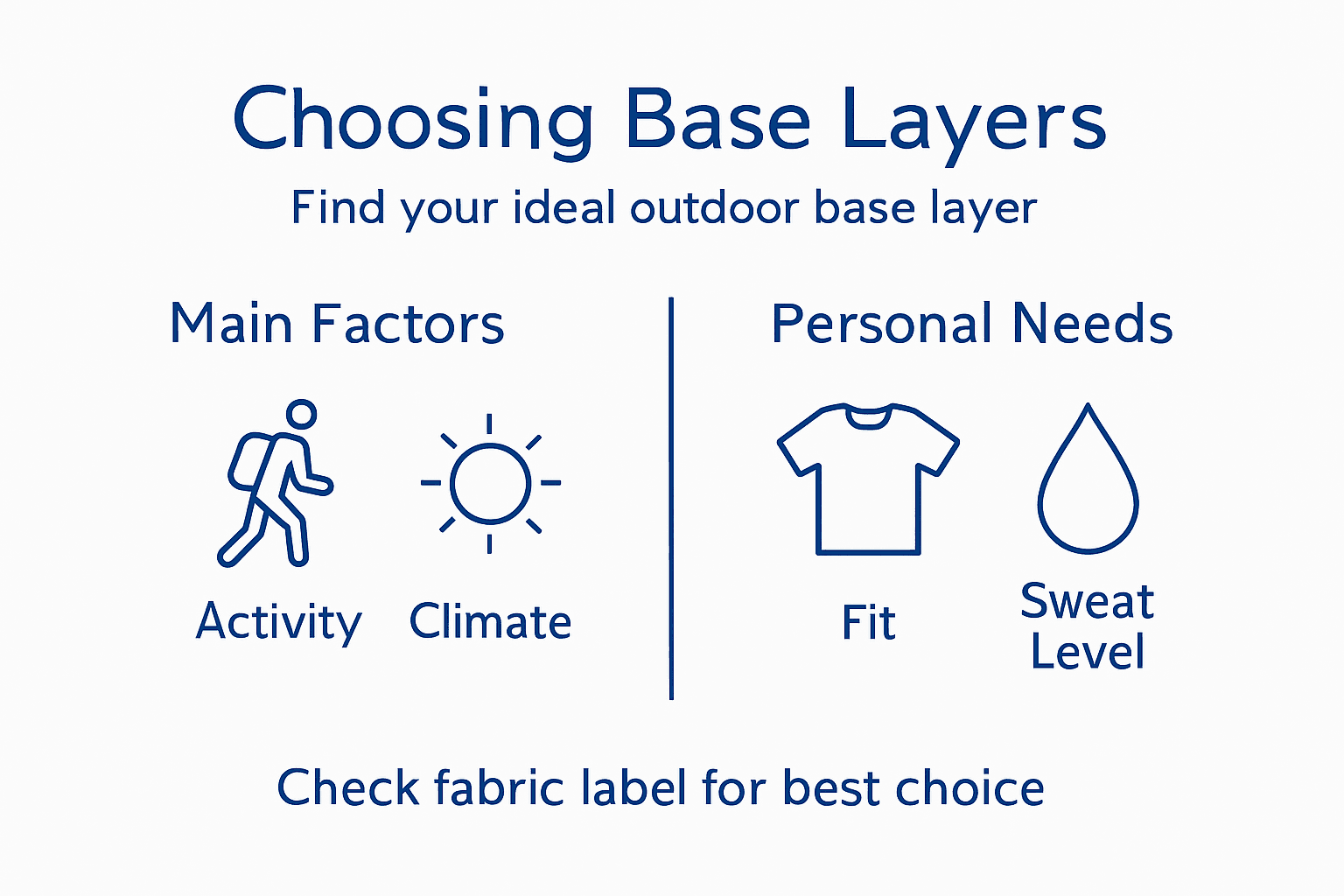 Infographic on how to select base layers