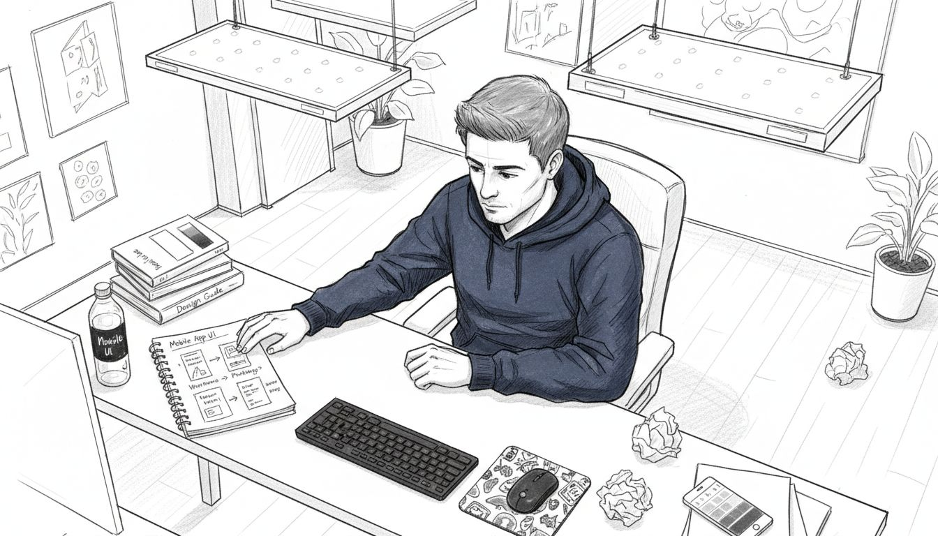 Mockup designer following workflow instructions