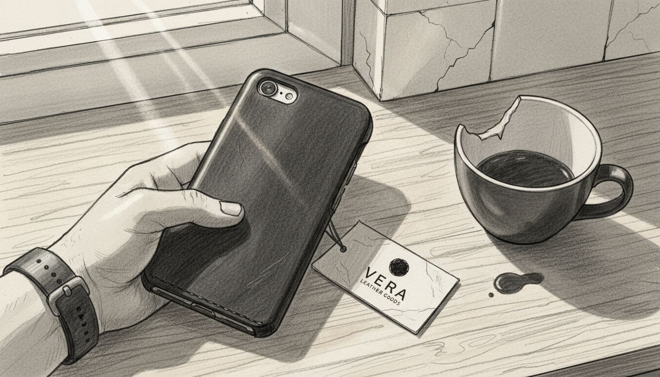 Close-up phone case showing texture detail