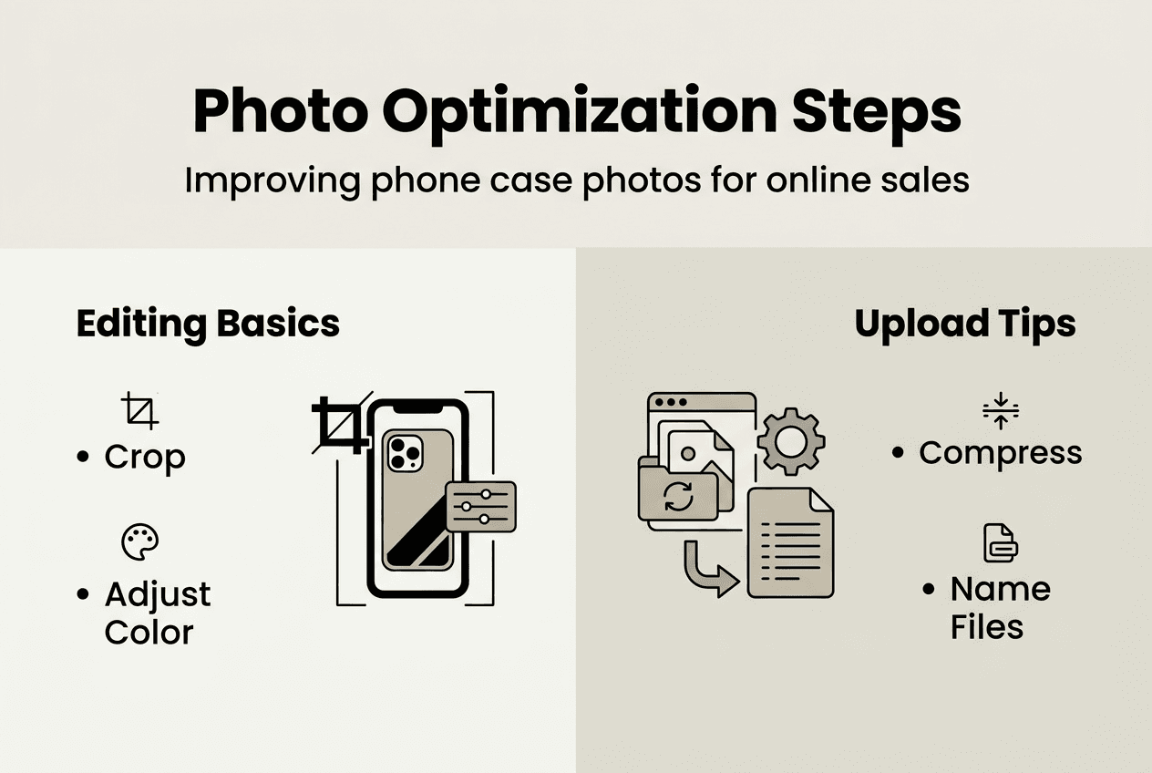 Infographic about photo optimization steps