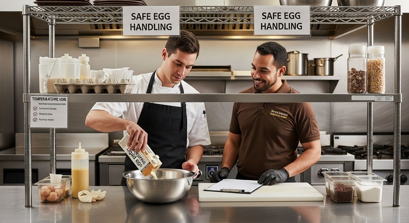 Understanding the Risk of Raw Eggs in Food for Canadian Businesses 2 safe egg handling restaurant