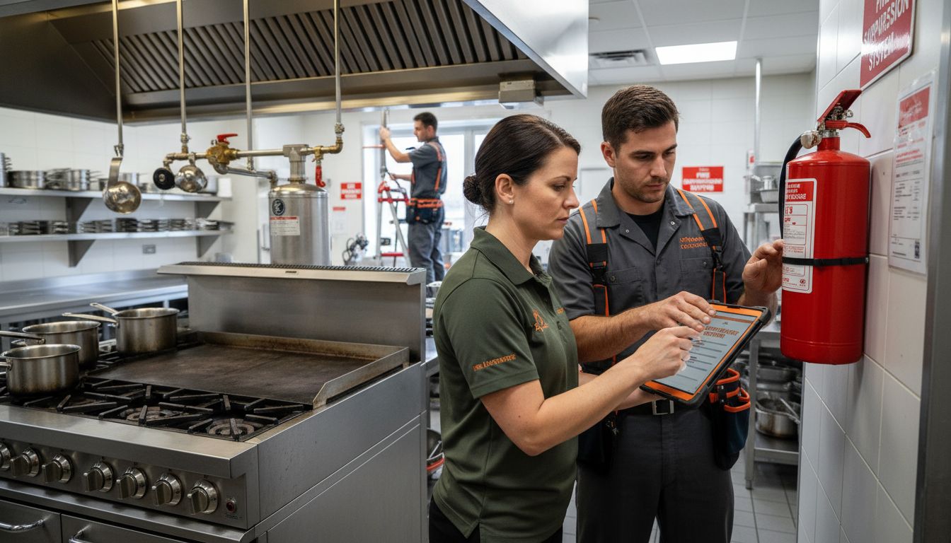 Master Fire Safety in Restaurants: Essential Steps for 2025 2 fire safety equipment inspection