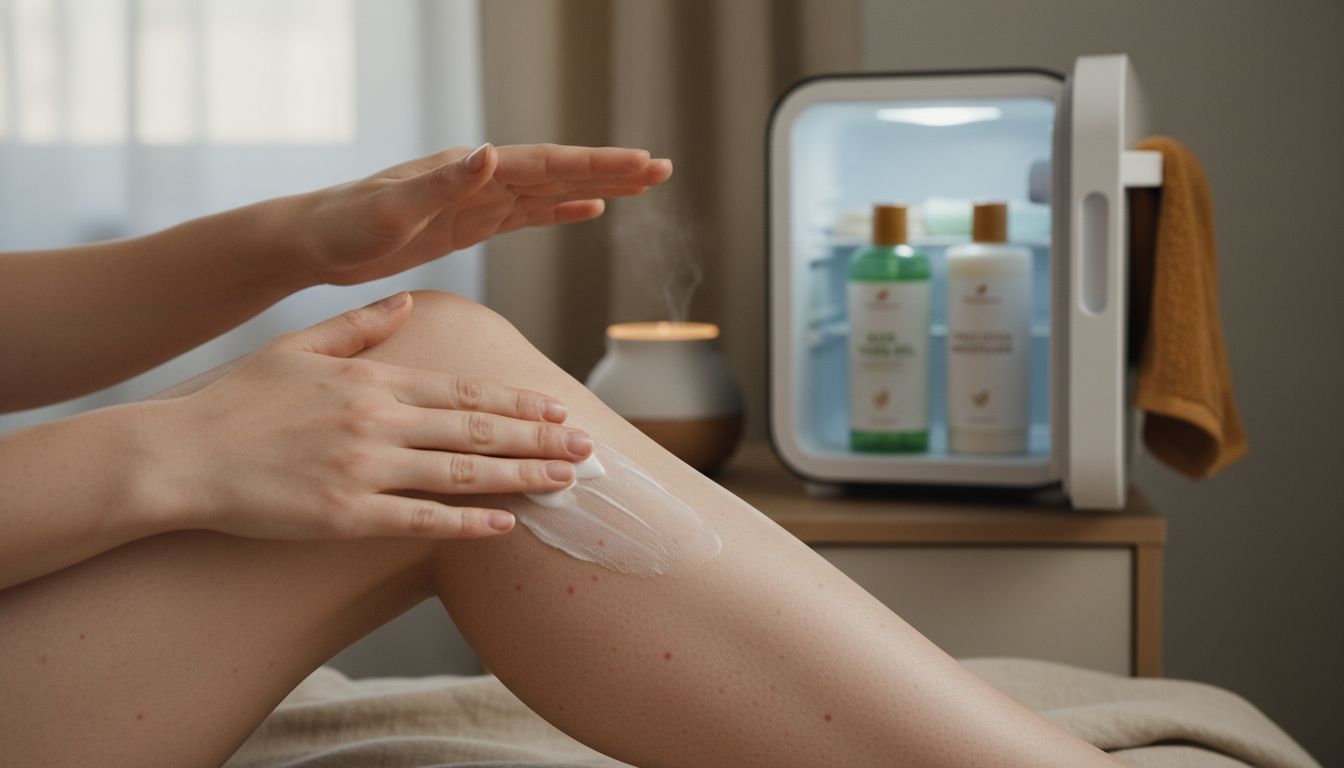 gentle moisturizer application