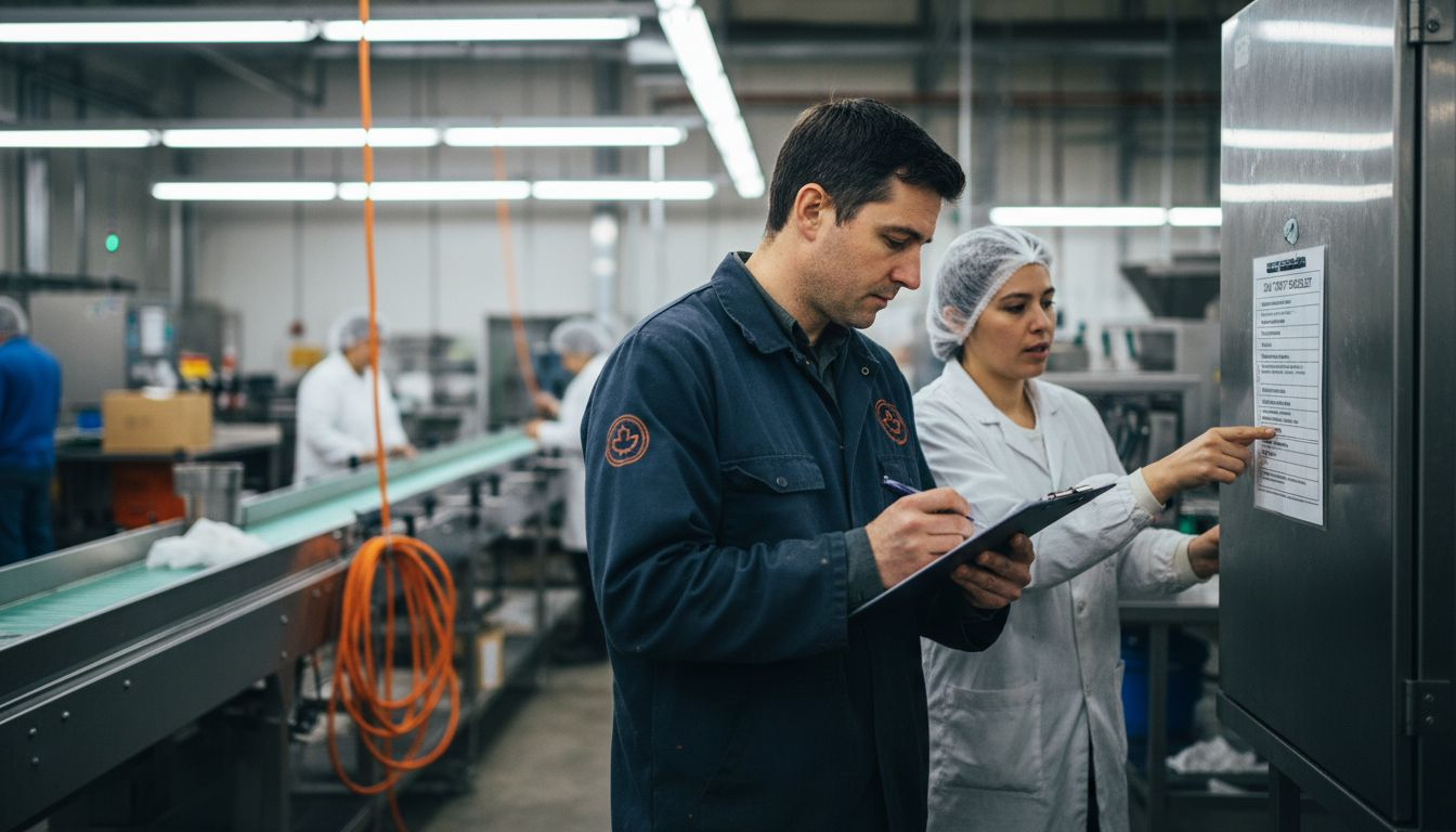 Workplace Training in Canada 2026: 30% Fewer Incidents 2 Safety inspector auditing workplace compliance in Canada