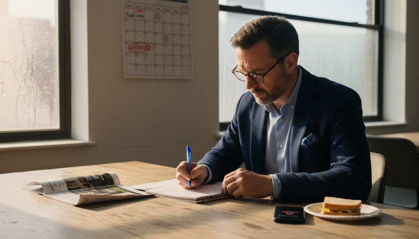 Investor reviewing types of real estate financing