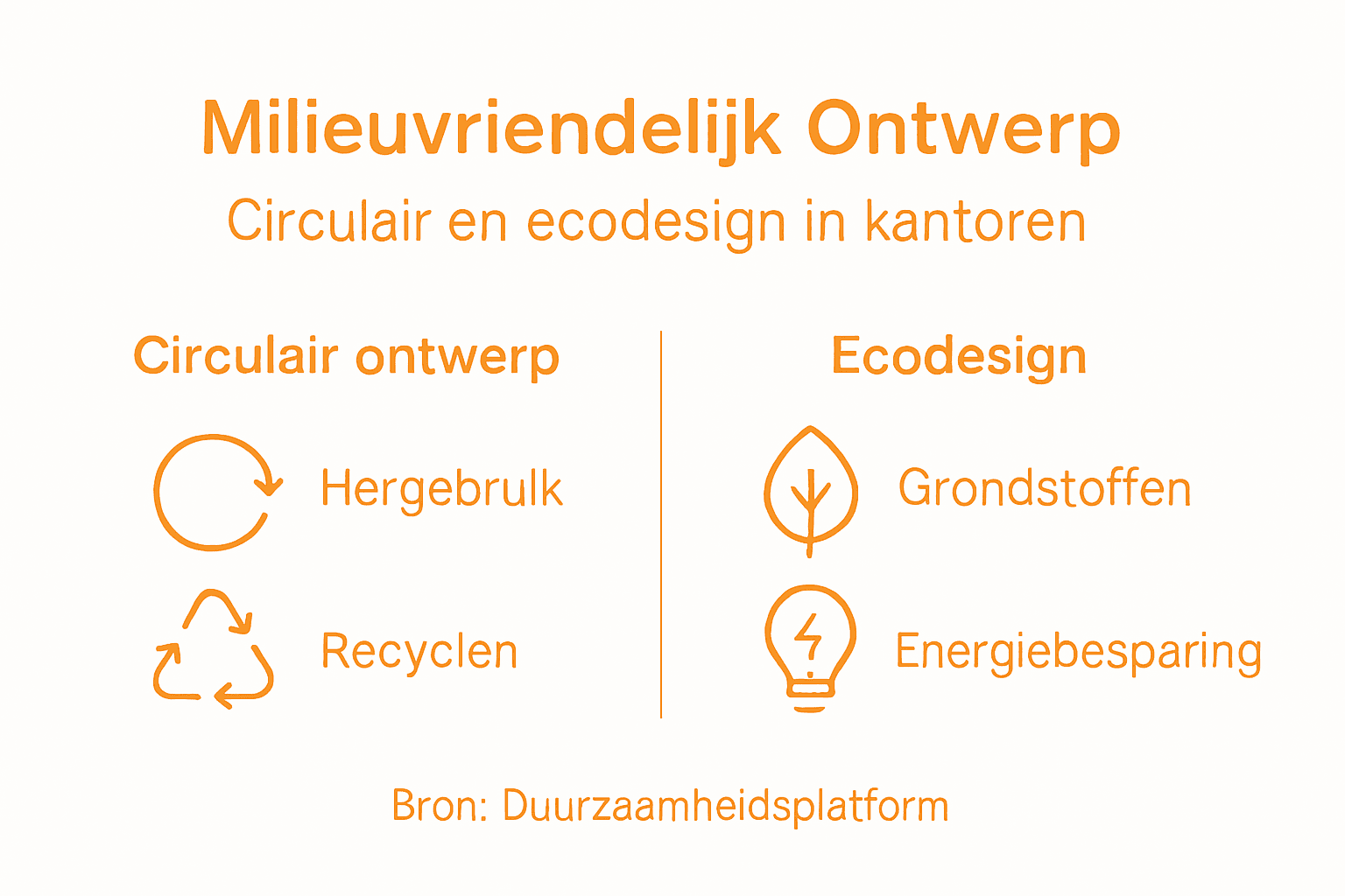 Infographic: zo maak je je kantoor circulair en duurzaam ontworpen