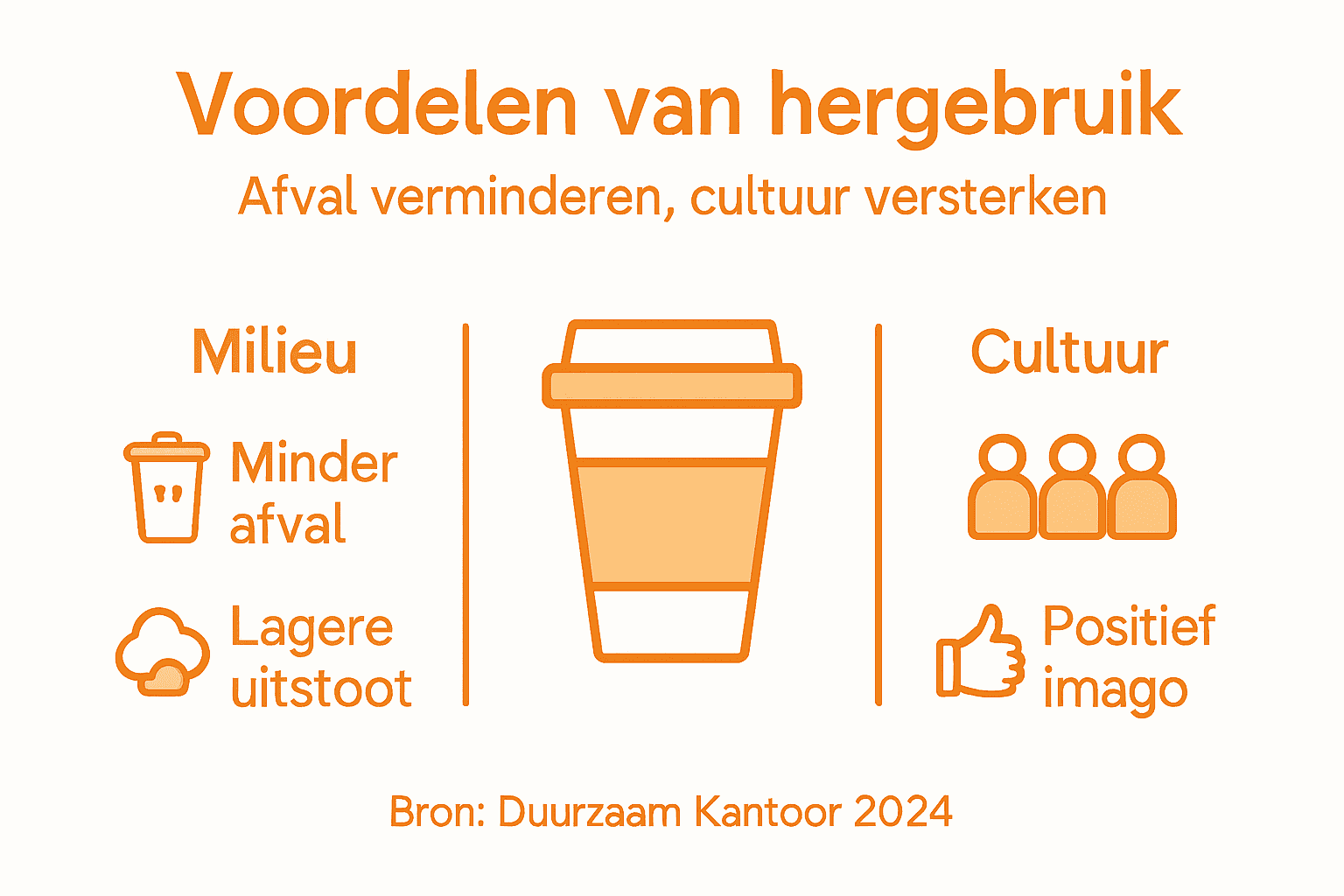 Infographic: waarom kiezen voor een herbruikbare koffiebeker?