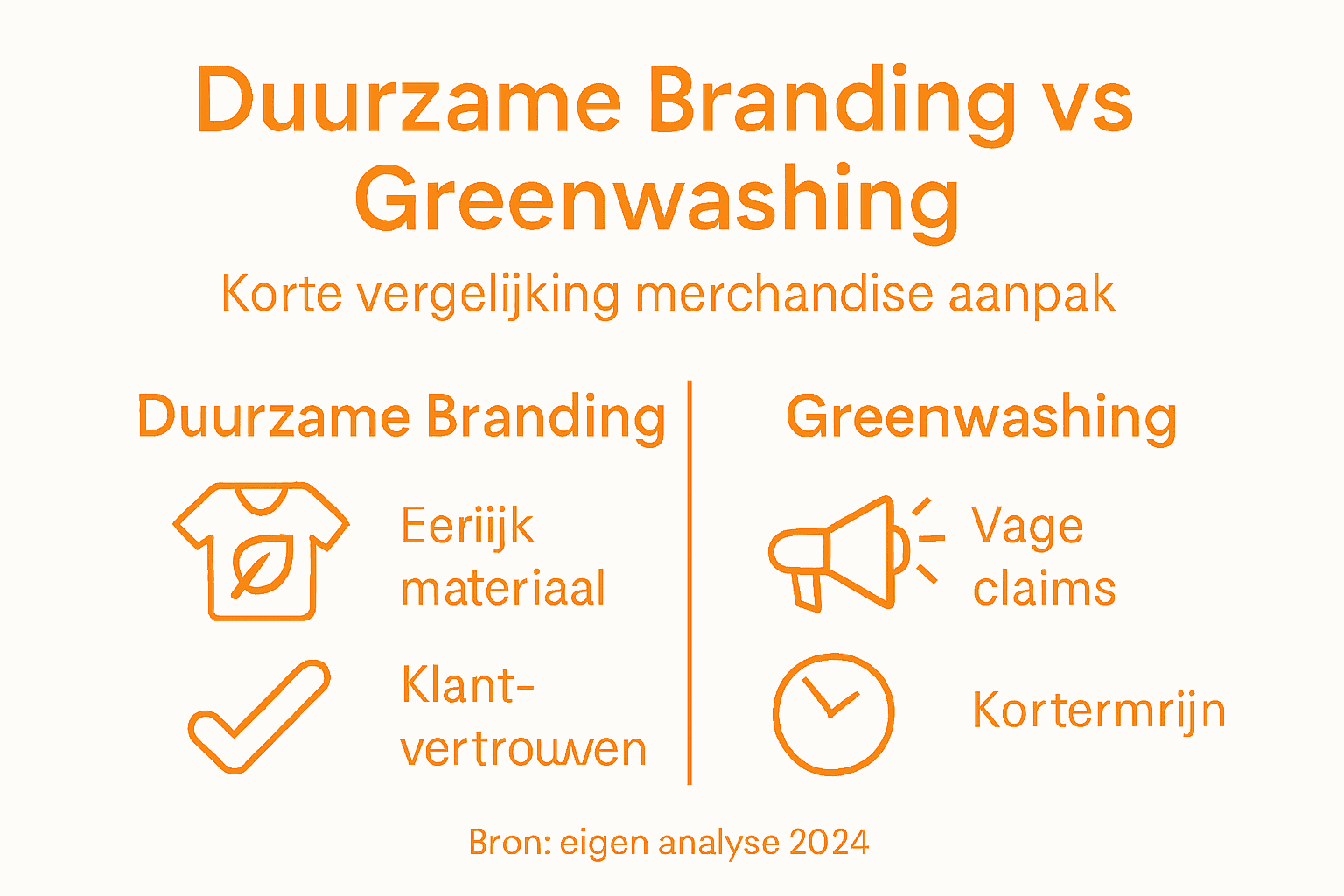 Infographic: het verschil tussen écht duurzaam ondernemen en greenwashing