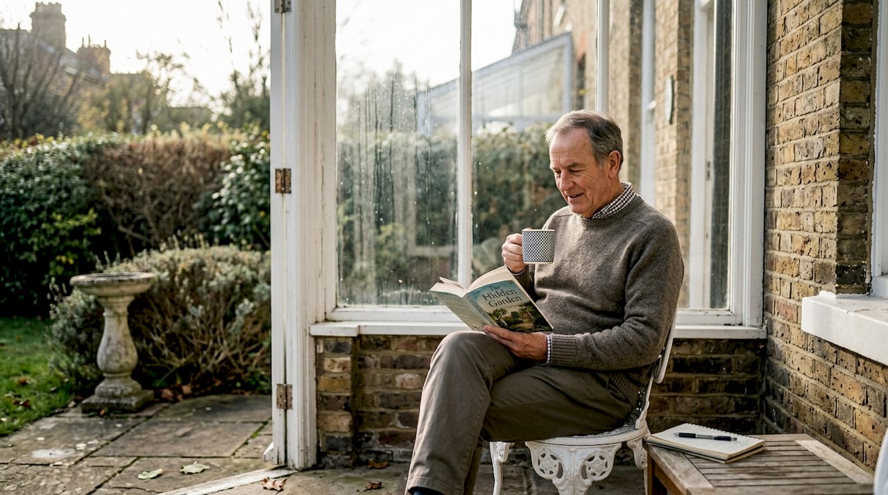 Traditional glass veranda on Victorian home