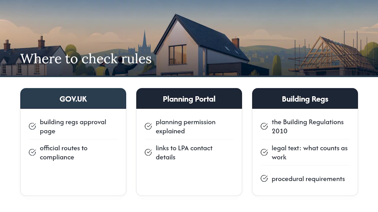 Where to check the rules yourself — overview diagram