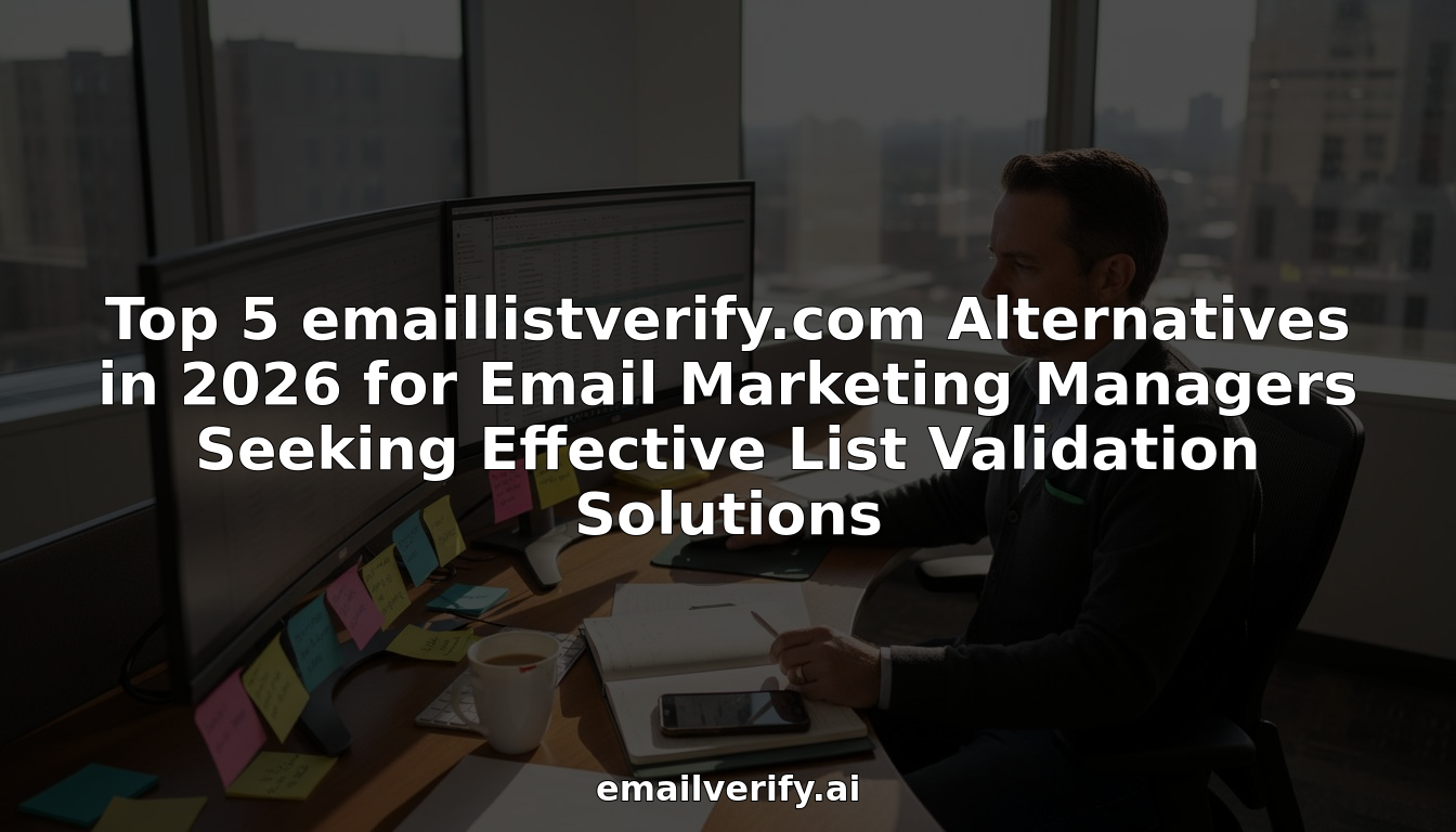 Cover Image for Top 5 emaillistverify.com Alternatives in 2026 for Email Marketing Managers Seeking Effective List Validation Solutions