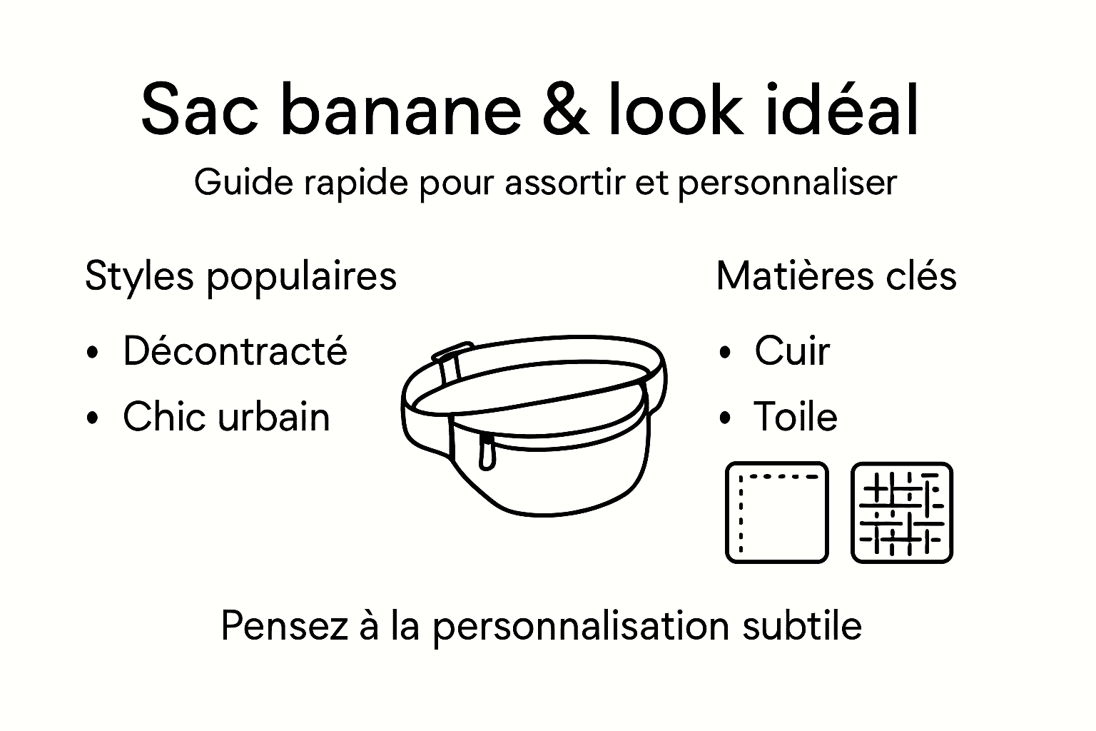 Tour d’horizon des tendances : les incontournables du sac banane, entre styles et matières phares
