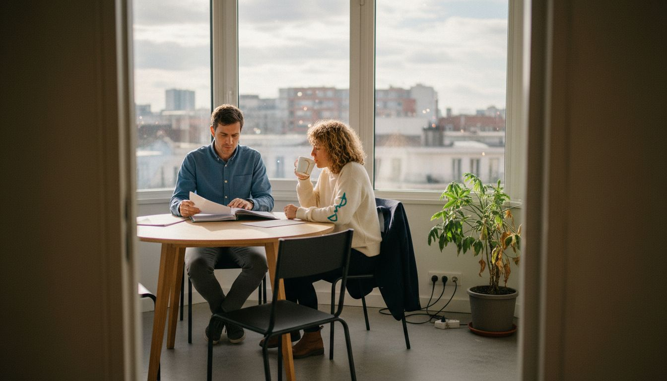 Échanges informels dans un espace de coworking à Lyon