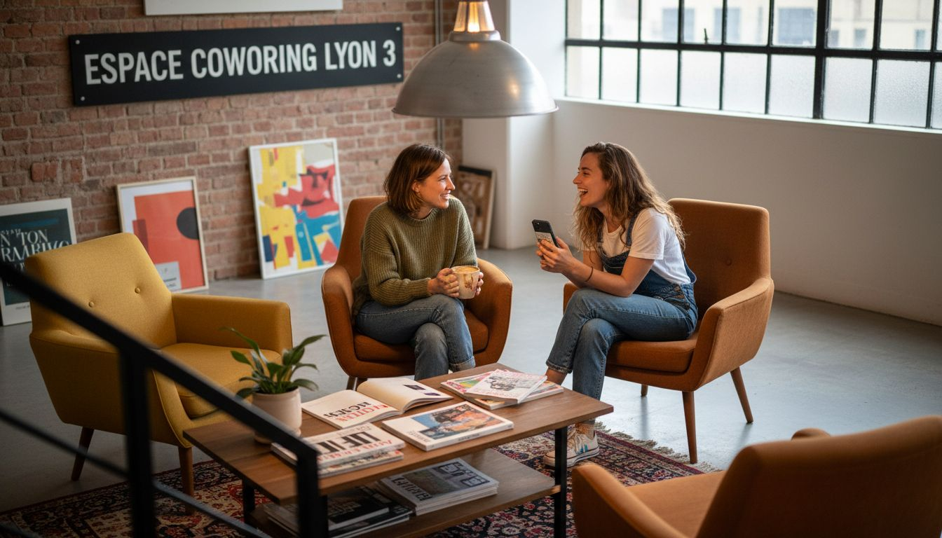 Entrepreneures lyonnaises : venez partager vos expériences et échanger autour d’un café dans un espace de coworking convivial.