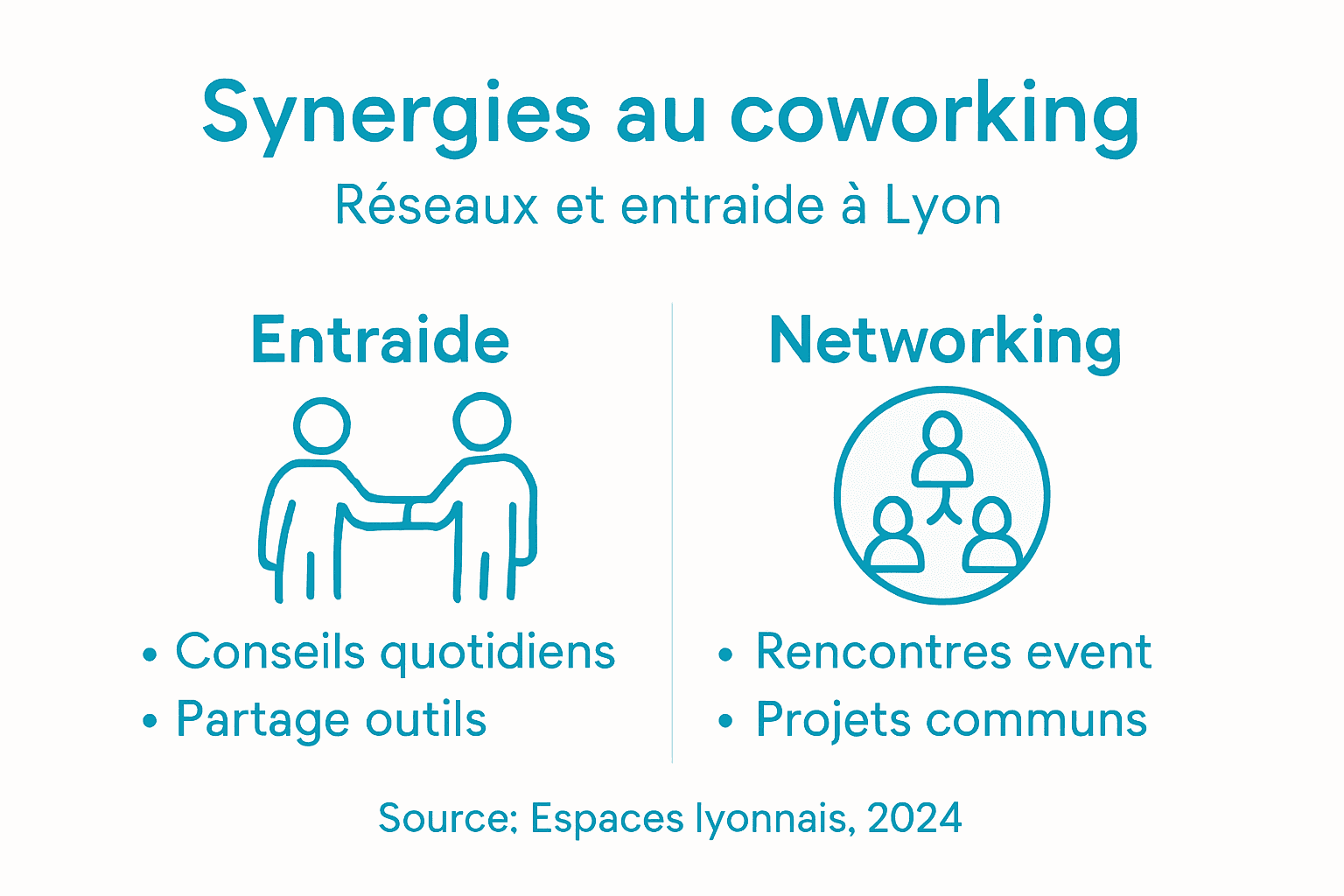 Découvrez en images comment le coworking à Lyon favorise l’entraide et le développement de votre réseau professionnel.