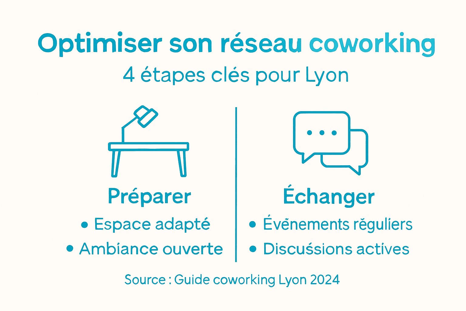 Infographie : 4 clés pour booster l’efficacité de votre espace de coworking
