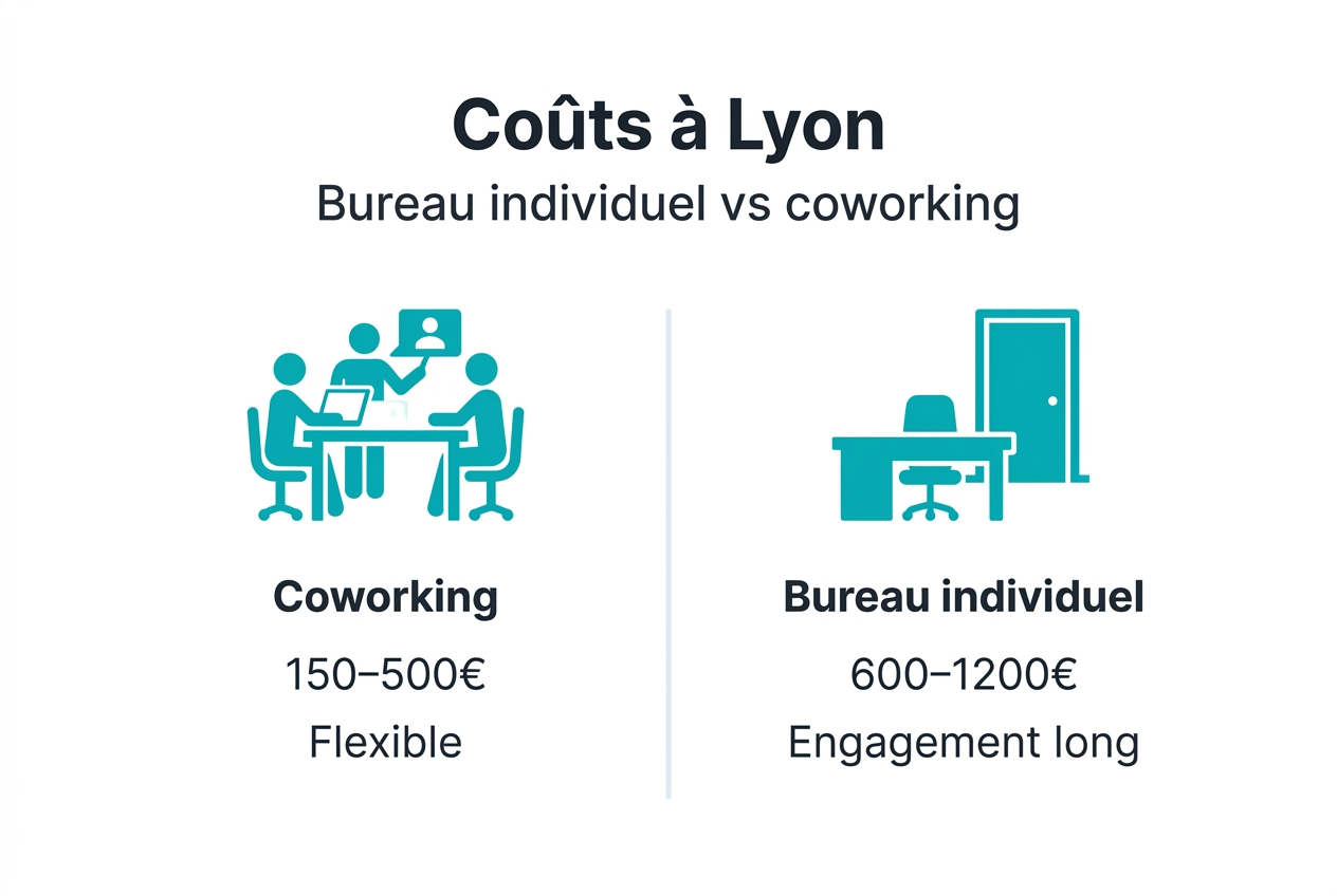 Panorama des tarifs des espaces de coworking et des bureaux à Lyon