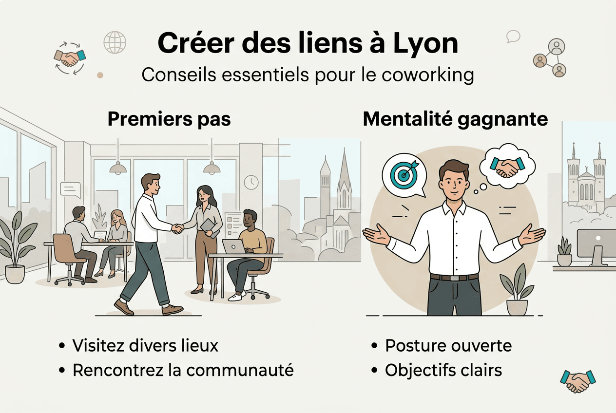 Infographie : nos astuces pour bien coworker à Lyon