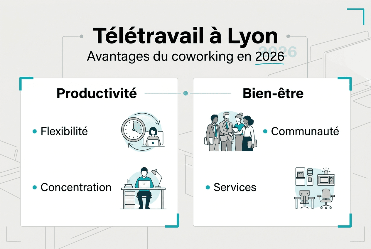 Infographie : pourquoi choisir le coworking à Lyon en 2026 ?