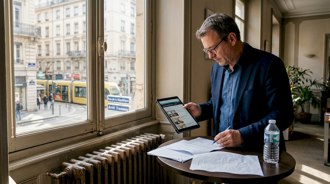 Un agent immobilier analyse l’impact de la location d’espaces de coworking sur le marché.